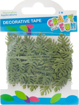 Изображение Craft with Fun CF OZDOBA DEK TASMA LISTKI 2M/3,5CM ZIEL 12/288