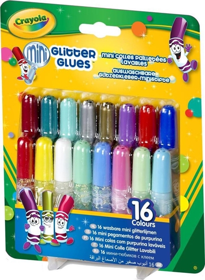 Изображение Crayola Mini kleje brokatowe 16 sztuk