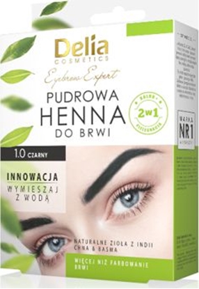 Attēls no Delia Pudrowa henna do brwi 0.1 Czarna