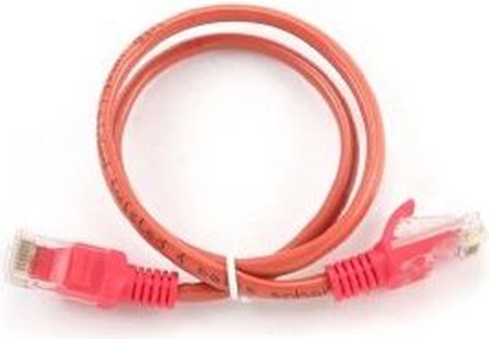 Изображение Delock patchcord RJ45, osłonka zalewana, kat. 5e, UTP, 0,25m, czerwony (PP12-0.25M/R)