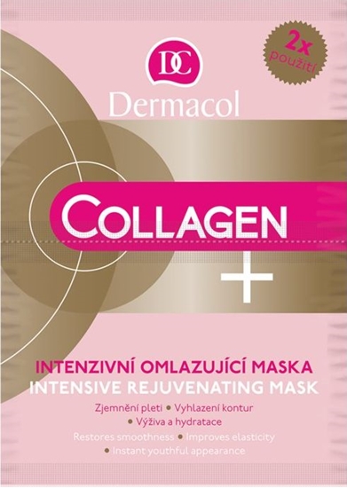 Picture of Dermacol Maseczka do twarzy Collagen Plus Intensive Rejuvenating Mask 2x8g