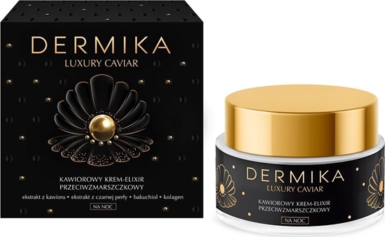 Изображение Dermika Luxury Caviar kawiorowy krem-elixir przeciwzmarszczkowy na noc 50ml