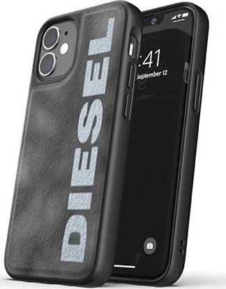 Attēls no Diesel DIESEL MOULDED CASE BLEACHED DENIM IPHONE 12 MINI SZARY/BIAŁY standard