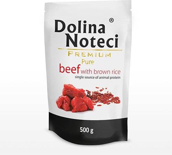 Изображение Dolina Noteci Dolina Noteci Pies Pure, wołowina z brązowym ryżem saszetka 500g