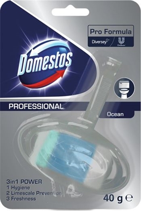 Изображение Domestos SKU 101102001 - Domestos kostka z koszyczkiem OCEAN 40g, 3w1 Power.