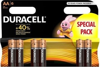 Attēls no Duracell Bateria AA / R6 6 szt.