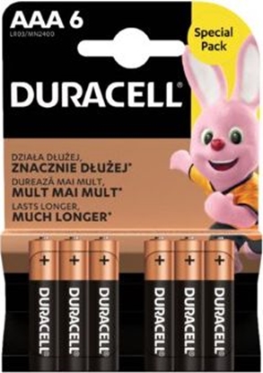 Attēls no Duracell Bateria AAA / R03 6 szt.