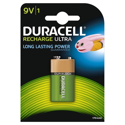 Picture of Duracell Ultra 9V Rechargeable battery