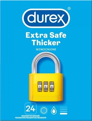 Attēls no Durex  Durex Extra Safe Thicker prezerwatywy wzmocnione 24 szt