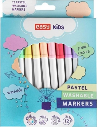 Изображение Easy Stationery Pisaki spieralne 12 kolorów Pastel EASY