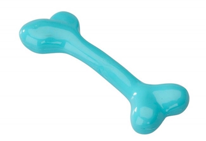 Attēls no EBI Zabawka Rubber Bone Niebieska/Mięta M 17.75cm