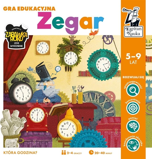 Изображение Edgard Kapitan Nauka. Gra edukacyjna. Zegar