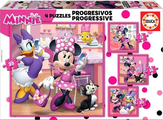 Изображение Educa Puzzle 12+16+20+25 Myszka Minnie/Daisy G3