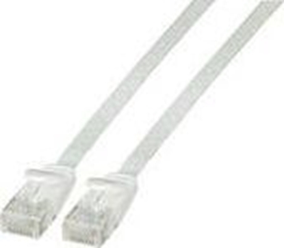 Attēls no EFB Płaski kabel połączeniowy RJ45 U / UTP, kat.6A, PVC, 1,5 m, biały (K8107WS.1,5)