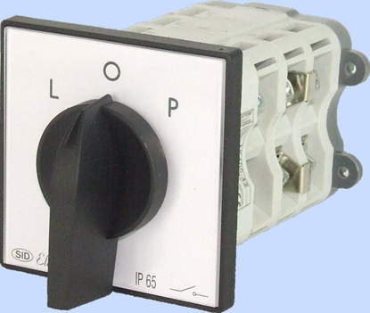 Picture of Elektromet Łącznik krzywkowy L-0-P 3P 63A IP65 z płytką ŁK 63-42 (926342)