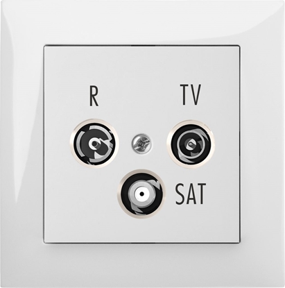 Picture of Elektro-Plast Gniazdo R-TV-SAT przelotowe 10dB biały (1461-10)