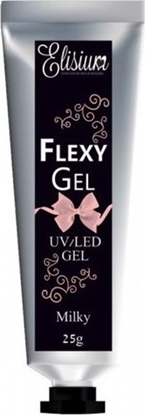 Attēls no Elisium Flexy Gel żel do przedłużania paznokci Milky 25g