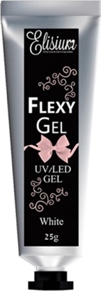 Attēls no Elisium Żel do przedłużania paznokci Flexy Gel White 25g