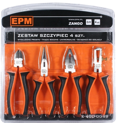 Attēls no EPM Zestaw szczypiec Zango 4 szt. 160mm CRV (E-400-0039)