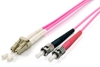 Picture of Equip LC/ST Fiber Optic Patch Cable, OM4, 0.5m