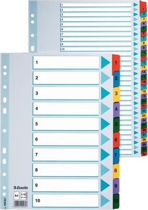 Attēls no Esselte Przekładki do segregatora A4 Mylar kartonowe A-Z alfabetyczne (10K055F)