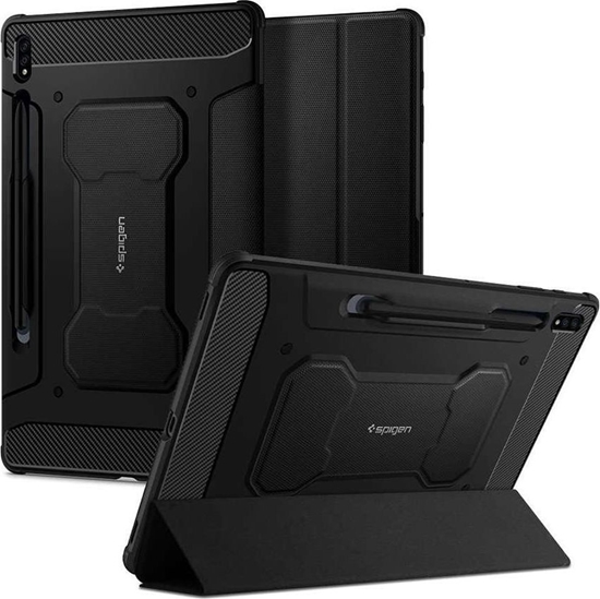 Изображение Etui na tablet Spigen Etui Spigen Rugged Armor Pro do Galaxy Tab S7 Plus 12.4 T970/T976 Black