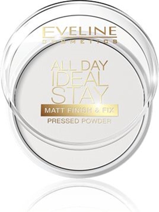 Изображение Eveline All Day Ideal Stay Puder prasowany matujący Matt Finish & Fix 1szt