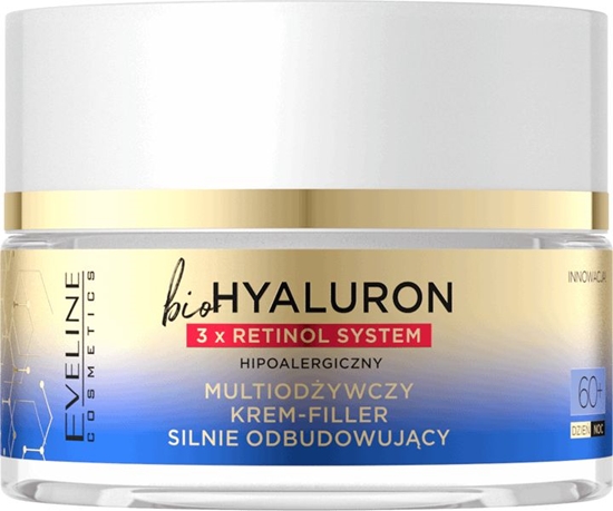 Picture of Eveline bioHYALURON 3xRetinol System 60+ Multiodżywczy Krem-Filler silnie odbudowujący 50ml (5903416026075)