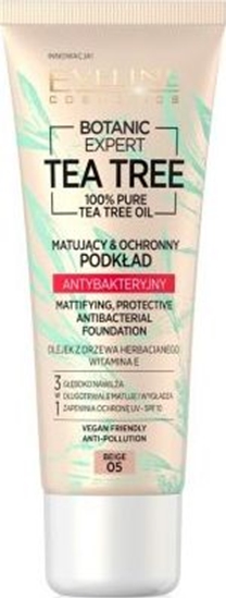 Изображение Eveline Botanic Expert Tea Tree matująco-ochronny podkład 05 Beige 30 ml