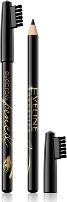 Изображение Eveline Eyebrow Pencil Kredka do brwi - czarna 1szt