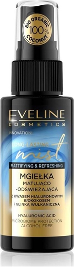 Изображение Eveline Eveline Cosmetics Long-Lasting Mist mgiełka matująco-odświeżająca Bio Kokos 50ml