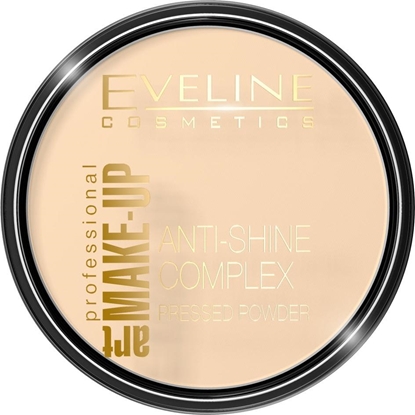 Attēls no Eveline EVELINE_Art Make-Up Anti-Shine Complex Pressed Powder matujący puder mineralny z jedwabiem 30 Ivory 14g