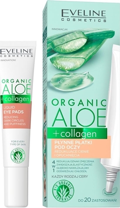 Изображение Eveline EVELINE_Organic Aloe+Collagen płynne płatki pod oczy 20ml