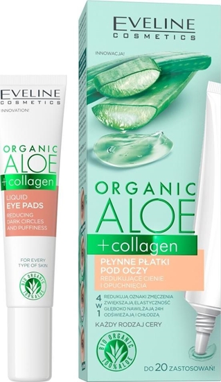 Picture of Eveline EVELINE_Organic Aloe+Collagen płynne płatki pod oczy 20ml