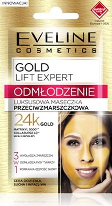 Picture of Eveline Gold Lift Expert Odmłodzenie Maseczka przeciwzmarszczkowa luksusowa - saszetka 2x5ml