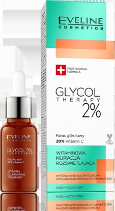 Изображение Eveline Kuracja Glycol Therapy 2% rozświetlająca witaminowa 18ml