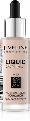 Изображение Eveline Liquid Control HD Podkład do twarzy 005 Ivory 32ml