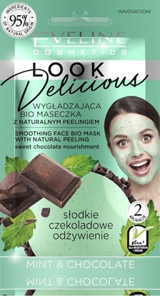 Attēls no Eveline Look Delicious  Bio Maseczka z naturalnym peelingiem - Mint & Chocolate