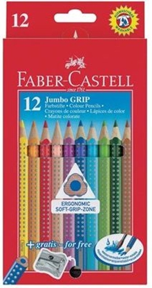 Attēls no Faber-Castell Kredki oĹ‚Ăłwkowe Jumbo Grip 12 kolorĂłw