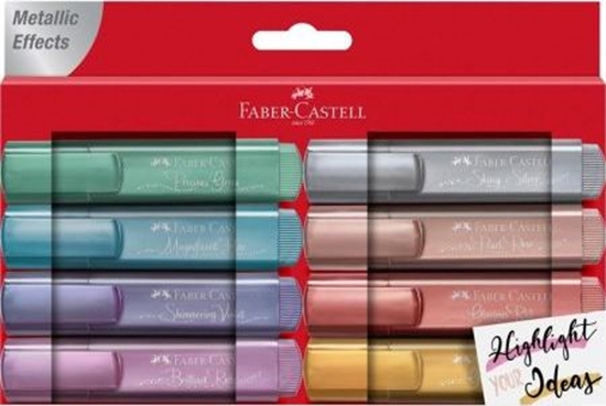 Изображение Faber-Castell Zakreślacz metaliczny 8 kolorów FABER CASTELL