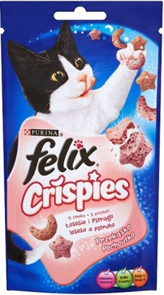 Attēls no Felix Felix Crispies Łosoś Pstrąg 45g - 7613034749345