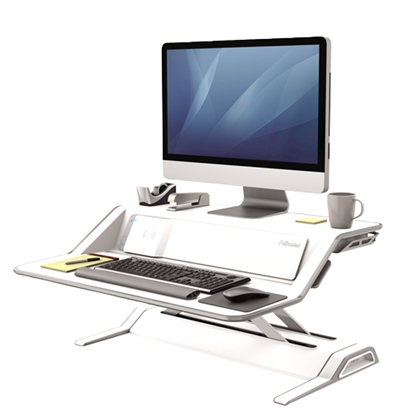 Attēls no Fellowes Lotus DX Sit-Stand Workstation – White