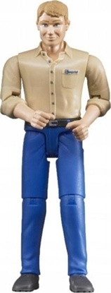 Изображение Figurka Bruder bWorld - Mężczyzna w niebieskich dżinsach (60006)