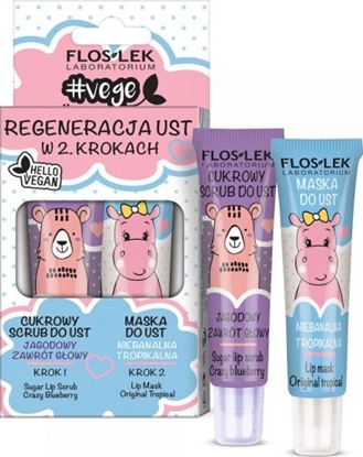 Picture of FLOSLEK FLOS*LIP CARE VEGE Duo(Scrub jagoda+Maska trop)