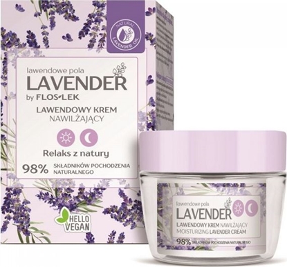 Изображение Floslek Lavender lawendowy krem nawilżający na dzień i na noc 50ml