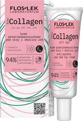 Изображение FLOSLEK FLOSLEK_Fito Collagen Anti-Wrinkle Eye and Lip Cream krem przeciwzmarszczkowy pod oczy i okolice ust 30ml