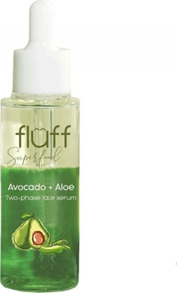 Изображение FLOSLEK Fluff Two-Phase Face Serum booster dwufazowy do twarzy Aloes i Awokado 40ml