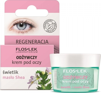 Изображение FLOSLEK Krem pod oczy Pielęgnacja oczu Świetlik-Masło Shea odżywczy 15ml