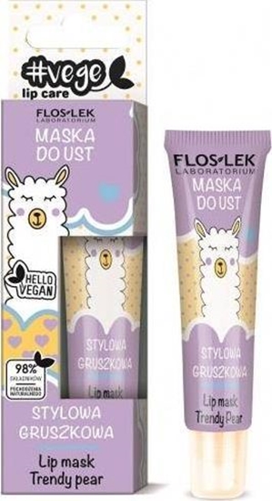 Picture of FLOSLEK Vege Lip Care maska do ust stylowa gruszkowa, 14g