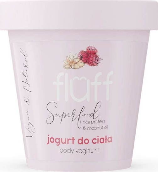 Изображение Fluff Body Yoghurt jogurt do ciała Maliny z Migdałami 180ml